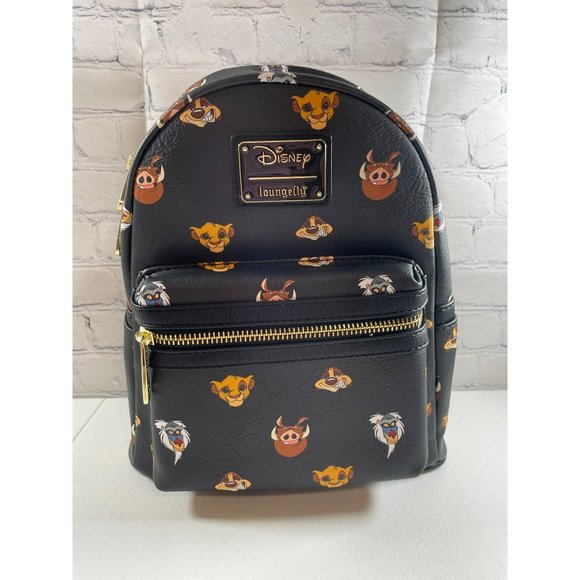 Loungefly Handbags - Loungefly Disney NWT The Lion King Black Mini Backpack RARE